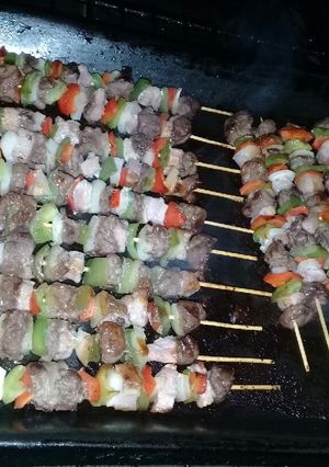 Una foto de Brochetas