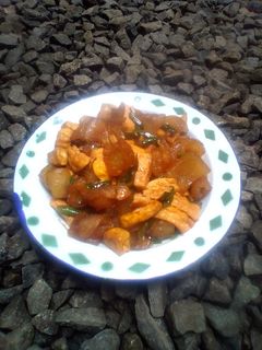 Foto resep Tumis kikil cabe ijo