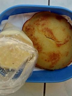 Foto resep Pancake kentang greentea saos keju creamy