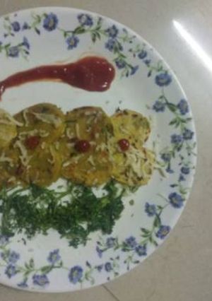A picture of Mini heart paratha.