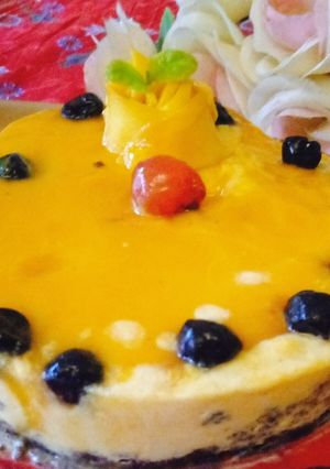 A picture of "Mango Ice Cake".