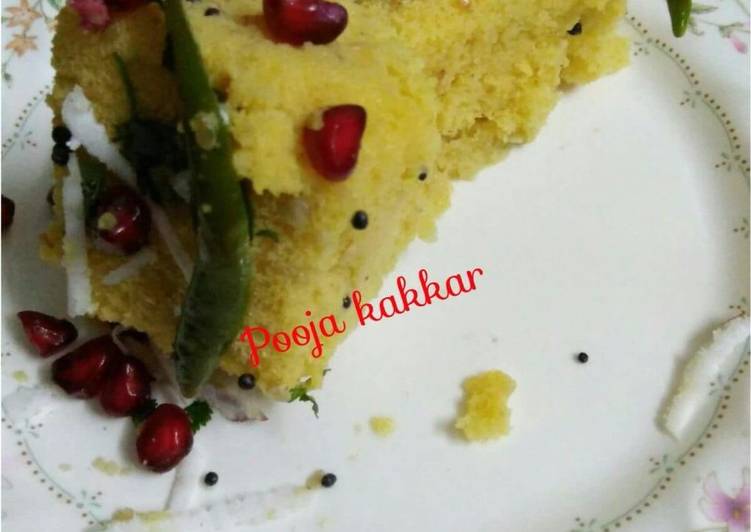 Steps to Prepare Quick Khaman dhokla