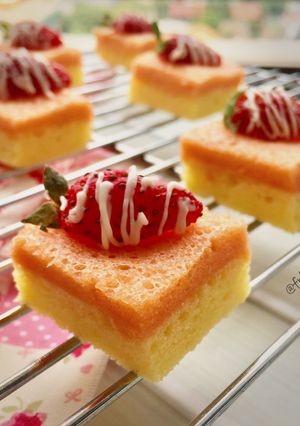 Foto resep Cake Kukus Stroberi