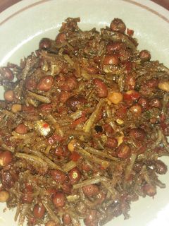 Foto resep Teri kacang pedas