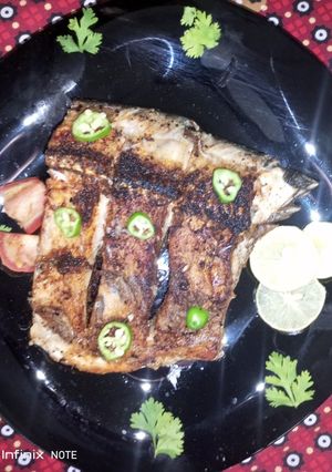 A picture of Fried fish masala.