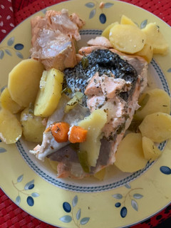 Una foto de Salmón al horno