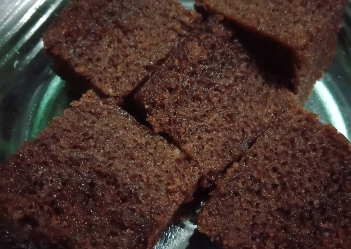 Spon coklat, tanpa mixer, Sdm meter (sendok makan)