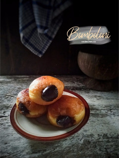 Foto resep Donat bomboloni with selai coklat homemade