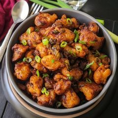 A picture of Gobhi Manchurian.