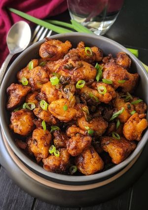 A picture of Gobhi Manchurian.