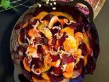 Beetroot, carrot and potato salad