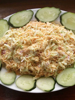 A picture of Coleslaw salad.
