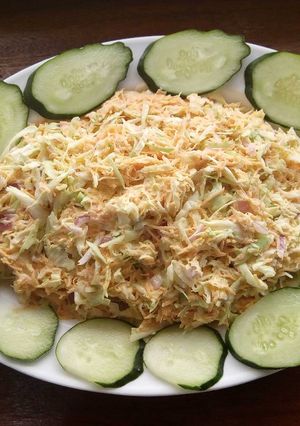 A picture of Coleslaw salad.
