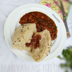A picture of Meat stuffed alkhubus with potatoe vegetable shorba.