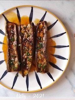 Foto resep Donburi Terong Bakar