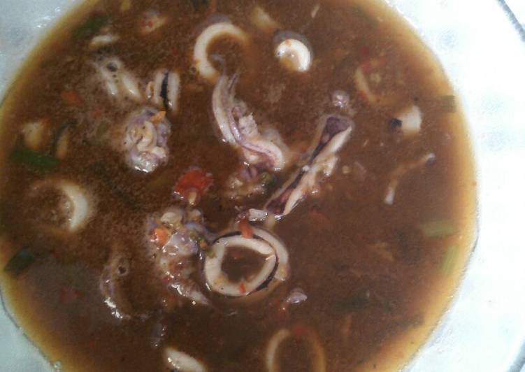 Cumi saus asam manis pedas