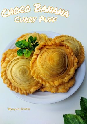 Foto resep Choco Banana Curry Puff/Karipap Coklat Pisang