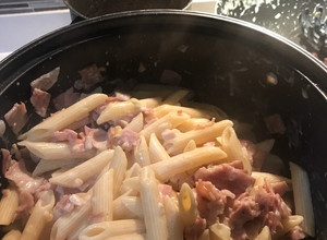 Una foto de Pasta Carbonara