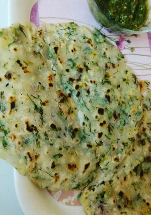A picture of Sindhi Dhodha Chaaval Roti Hand Flattened Roti.