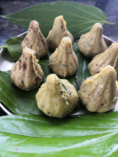 A picture of Paan mawa modak.