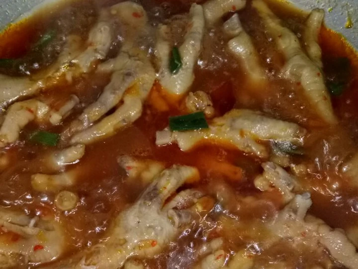 Cara Gampang Membuat Resep Ceker kuah setan merapi kw🔥 yang  Bikin Ketagihan Anti Ribet, Uenak Banget