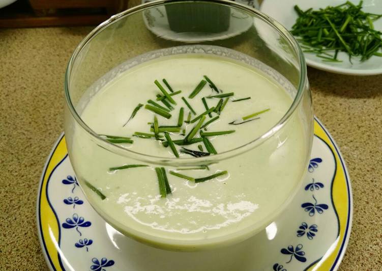 sopa fría de pepino receta