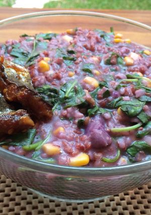 Foto resep Bubur manado beras merah