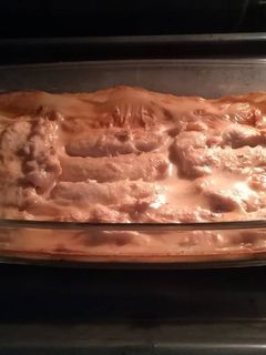 Una foto de Filetes de pollo con crema de champiñones