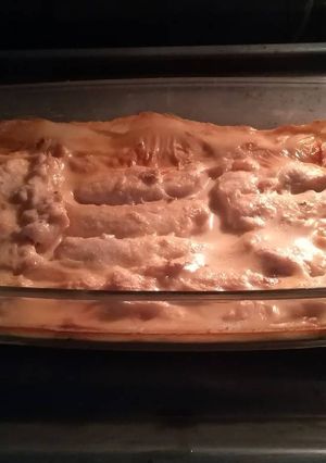 Una foto de Filetes de pollo con crema de champiñones