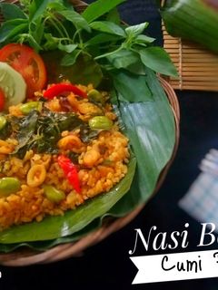 Foto resep Nasi Bakar Cumi Pete