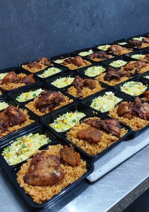A picture of Nigerian Jollof Rice.