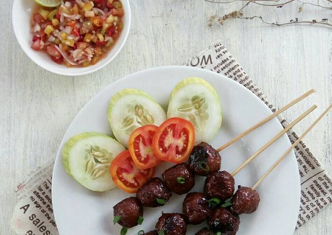 Resep Bakso Bakar Kecap Bumbu Simple Oleh Ayunabillarumaropen Cookpad