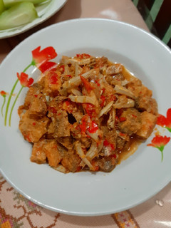 Foto resep Tumis oncom teri