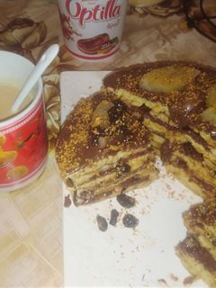 صورة لوصفة بان كيك بالشكلاطة🍫