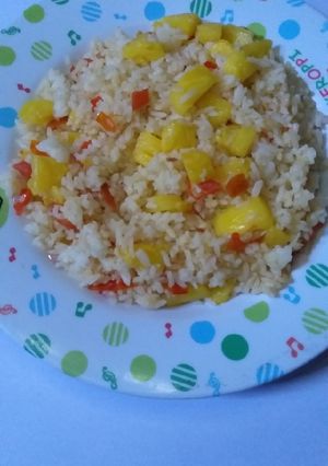Foto resep Nasi goreng nanas simpel