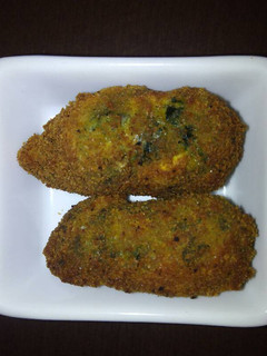 Una foto de Croquetas de espinacas, tofu y queso de cabra