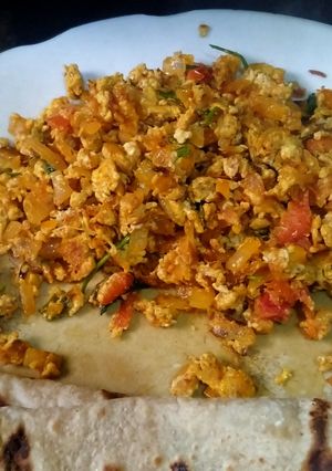 A picture of Egg bhurji.