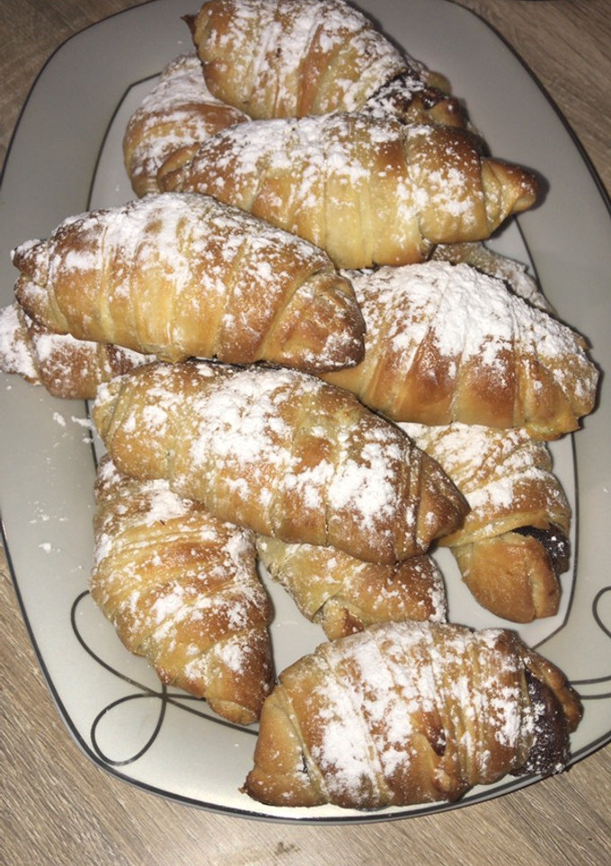 Una foto de Croissant 🥐 casero de Nutella