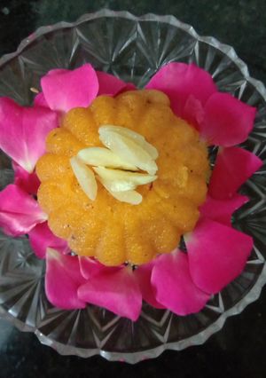 A picture of Rava Kesari.