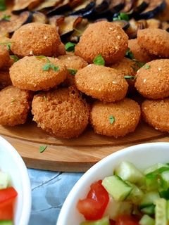 صورة لوصفة فلافل عراقية مقرمشة 😍
