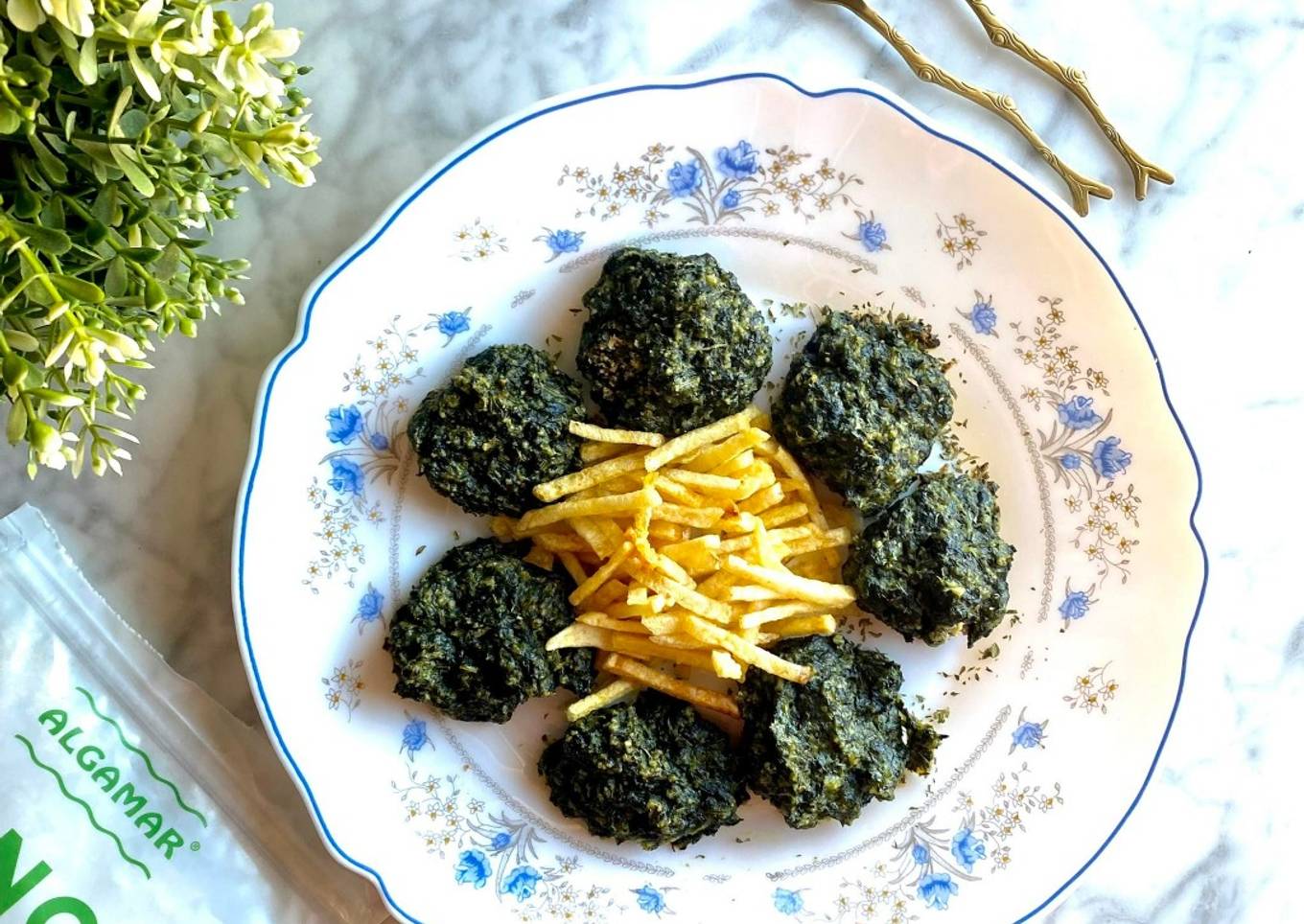 Green Balls de espinacas, queso y superfoods!