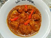 Gambar bola daging sapi lada hitam