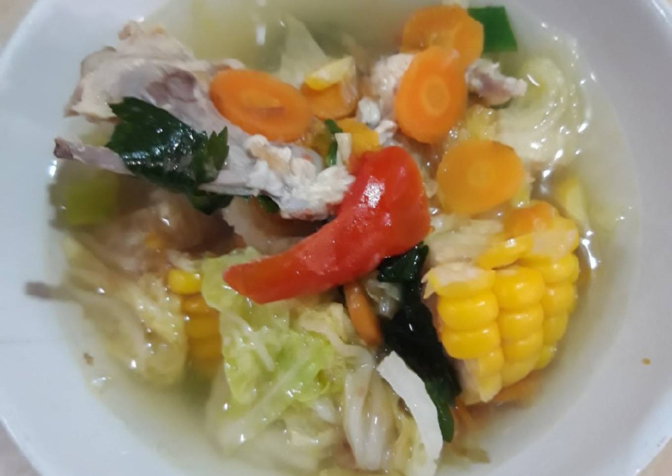 Sop ayam sederhana