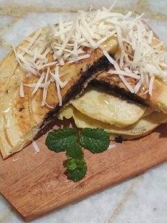 Foto resep Chocolate-stuffed Pancake