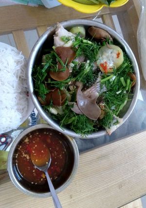 Hình của món Cá diêu hồng hấp.