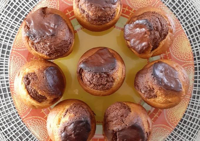 Muffins Marbré au Chocolat et à la Vanille / Healthy
