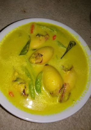 Foto resep Gulai kuning cumi isi