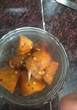 A picture of Aloo Chaat.