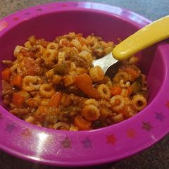 Bolognese with vegetables A picture of Bolognese with vegetables.