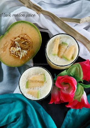 A picture of Muskmelon juice.